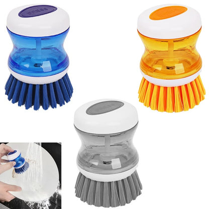 Palm Scrub Soap Dispensing Brush – Smart Kitchen Cleaning Companion
