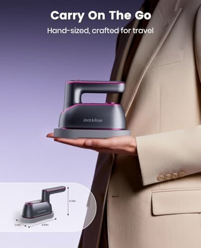 Jack & Rose 2-in-1 Handheld Travel Steamer Iron.