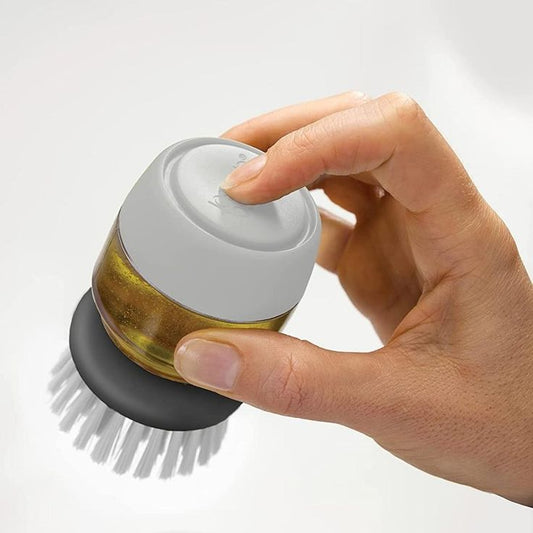 Palm Scrub Soap Dispensing Brush – Smart Kitchen Cleaning Companion