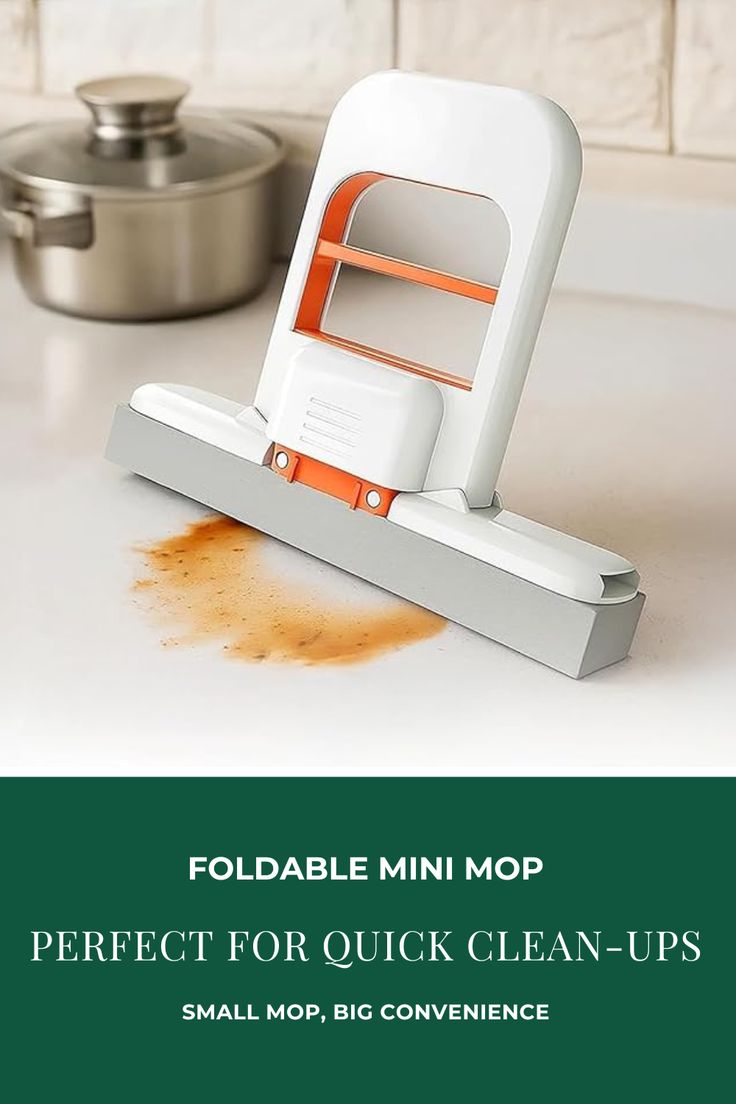 Multi-Functional Mini Foldable Desktop Mop or Self-Squeeze Sponge Mop